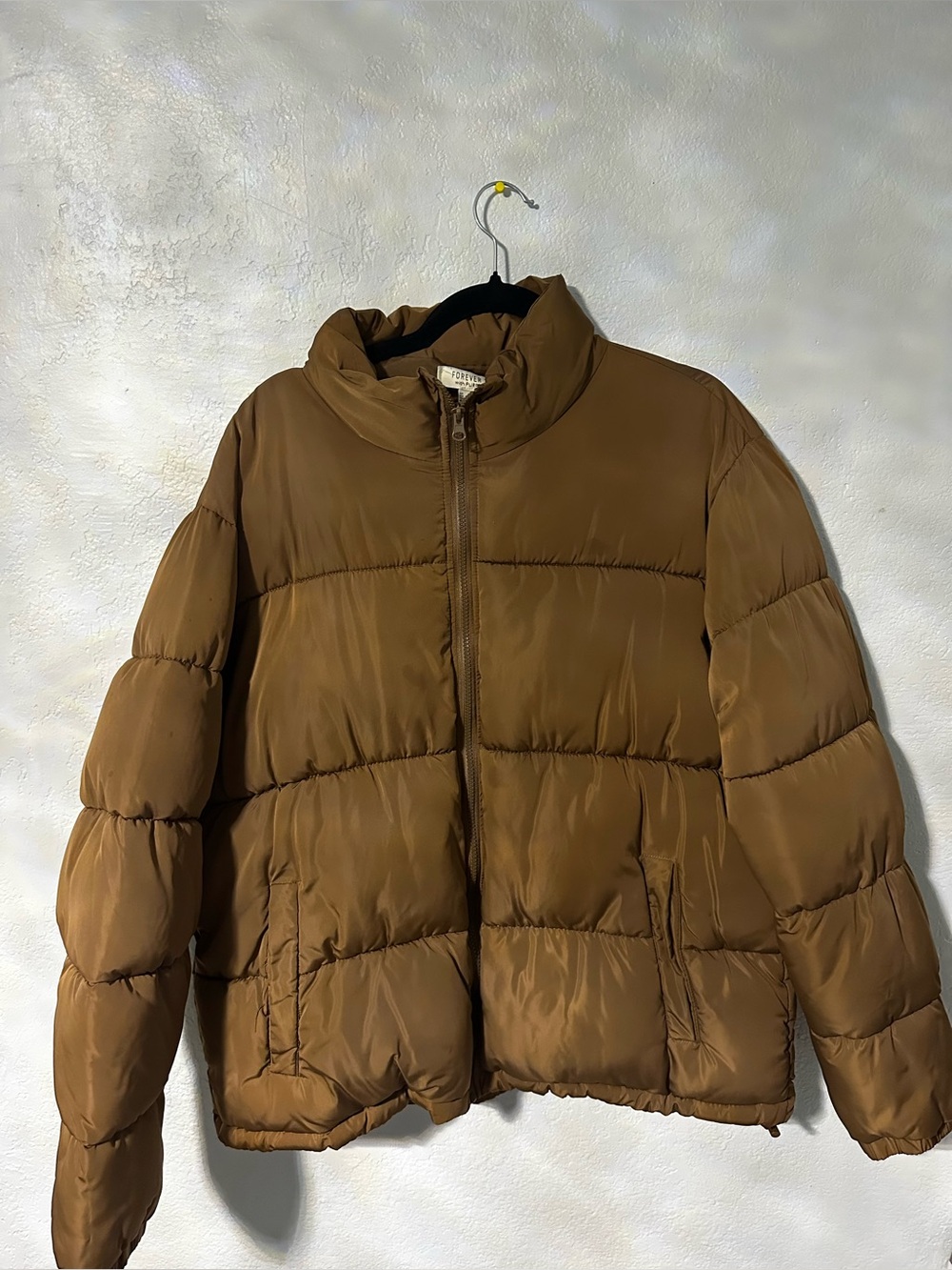 Unisex Brown Puffer Jacket - Cozy Winter Coat
